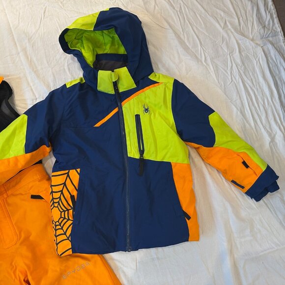 Spyder Boys’ Ski Jacket & Bib Snow Pants Set – Size 6/7 - Picture 1 of 10